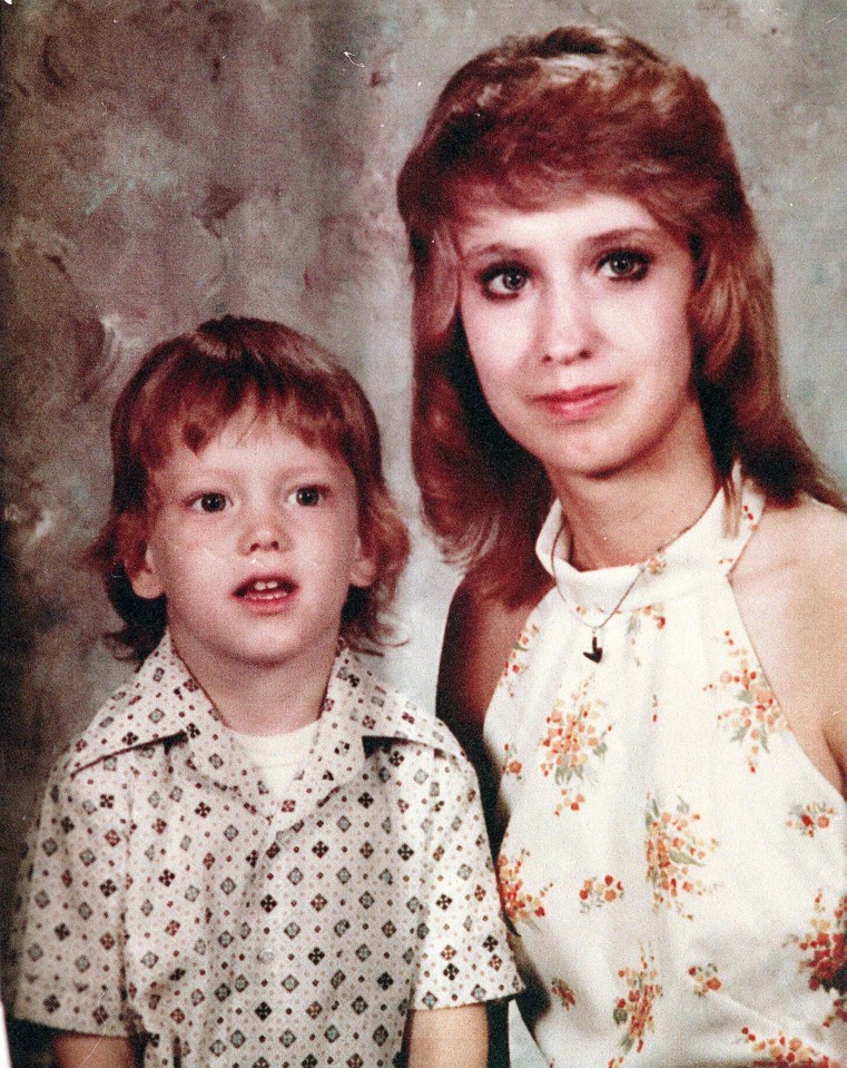 Eminem with his mum as a child