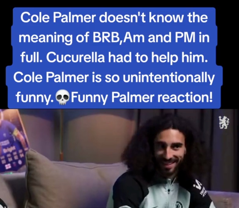 Teammate and comedy sidekick Marc Cucurella had to bail Palmer out