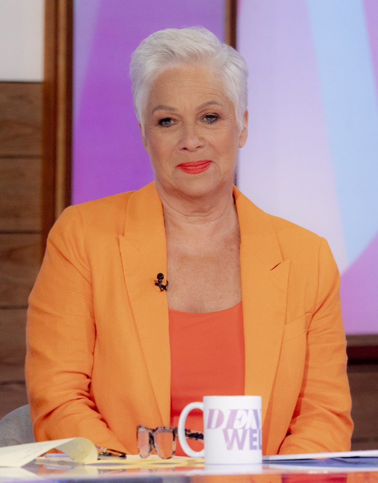 Denise Welch on the set of the Loose Women TV show.