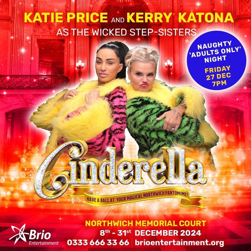 Kerry is currently starring alongside Katie Price in Cinderella at Northwich Memorial Court