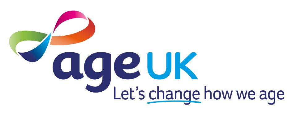 Age UK logo: Let's change how we age.