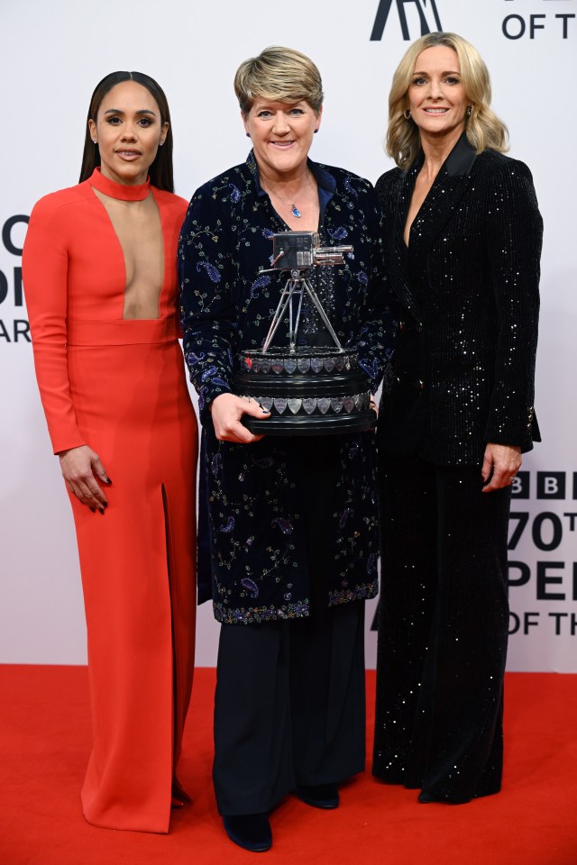 Alex Scott, Clare Balding and Gabby Logan (left to right) are presenting BBC Sports Personality of the Year 2024