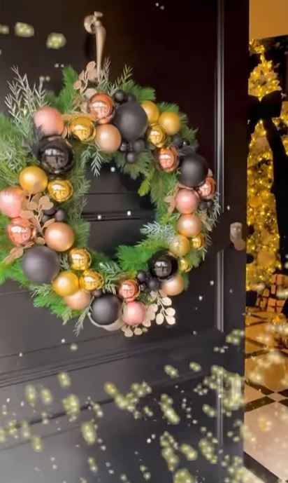 She took to her Instagram page to share a video of her festive decorations