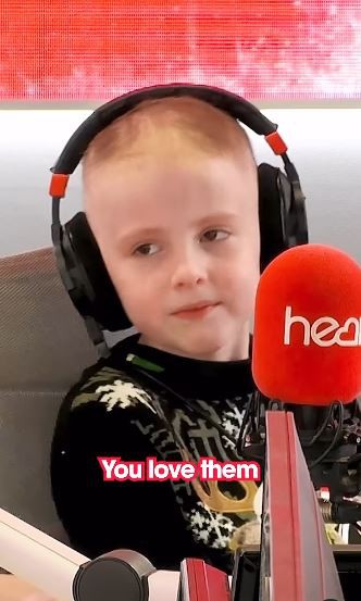 Amanda and JK had nine-year-old Harry on the show today