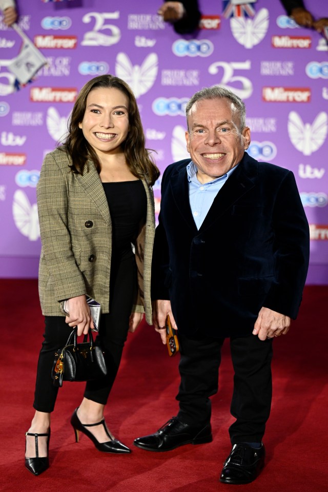 Annabelle with her famous father Warwick Davis