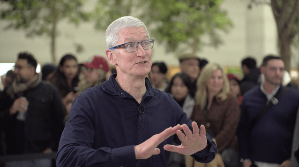 The Apple boss said that the company wanted to make sure its AI features would 'better humanity, not subtract from it'