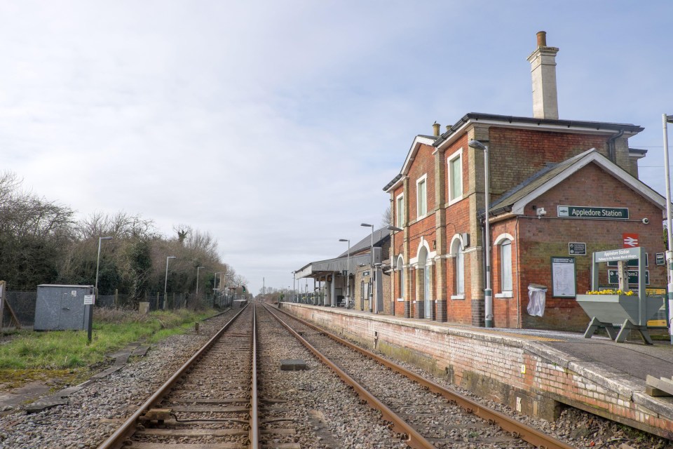 Appledore train station in Kent, UK.