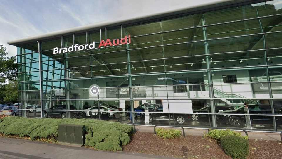 An Audi showroom in Bradford, Yorks is closing down after 15 years of business