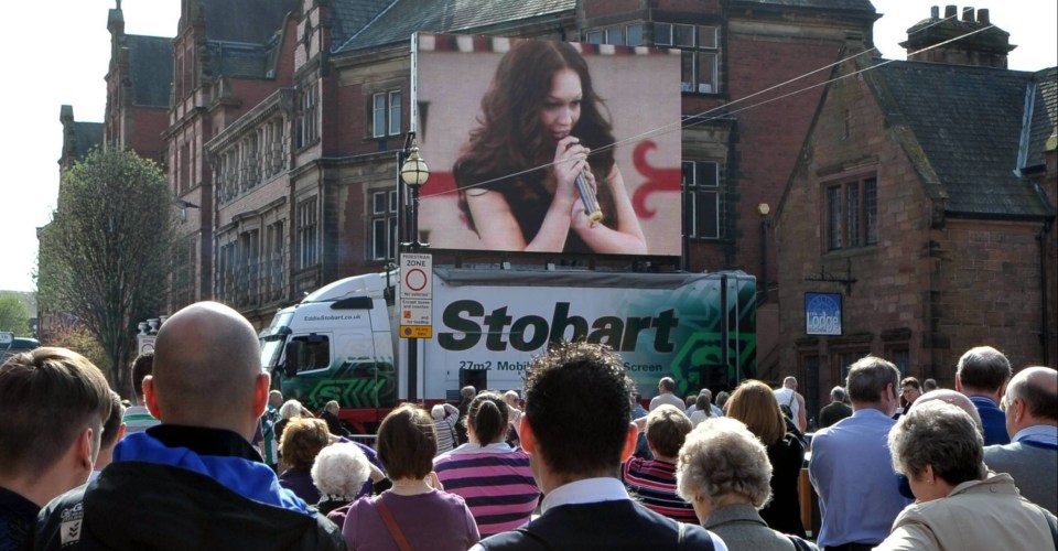 The funeral of Edward Stobart in 2011