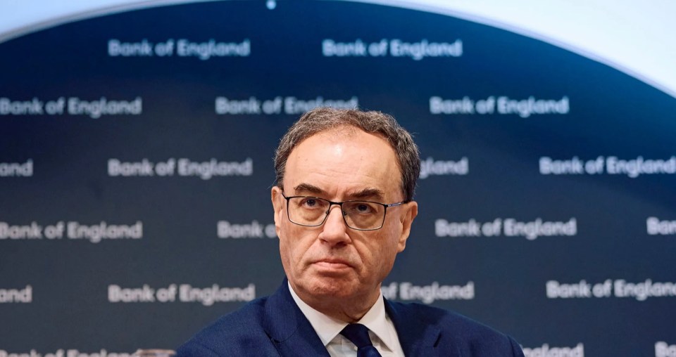 Andrew Bailey, Governor of the Bank of England, at a press conference.