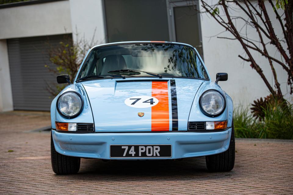 The number 74 can be seen on the car's bonnet, inspired by the year the owner was born