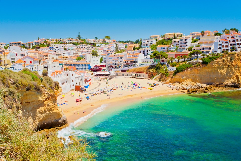 Carvoeiro is packed in the height of summer