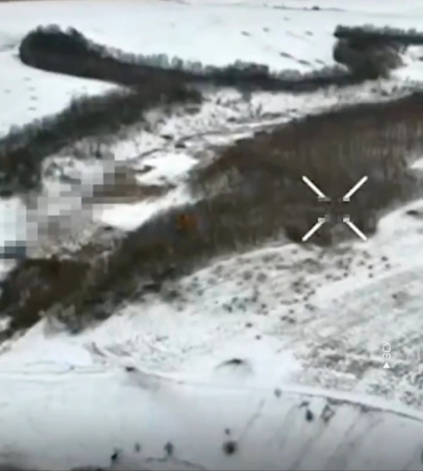 Ukrainian HIMARS missiles striking targets in snowy terrain.