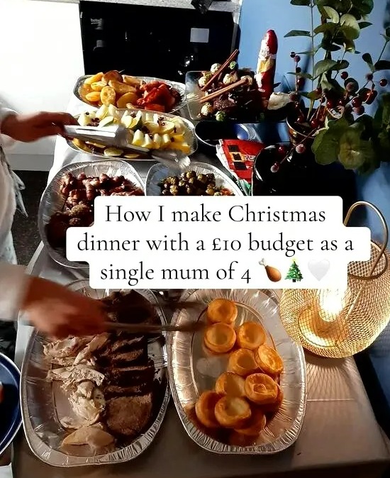 Mum Charlene showed how she makes Christmas dinner for just over £10