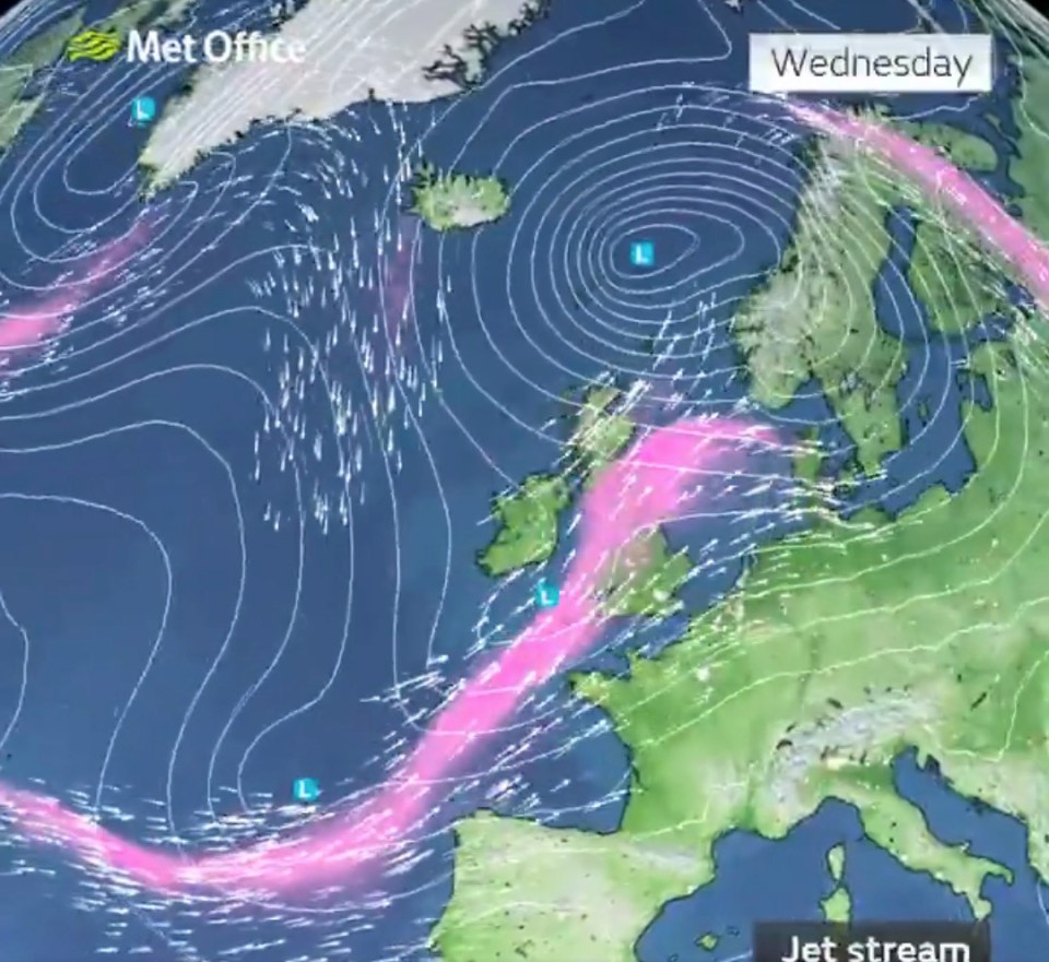 Gust of 65mph were expected to batter parts of the country today