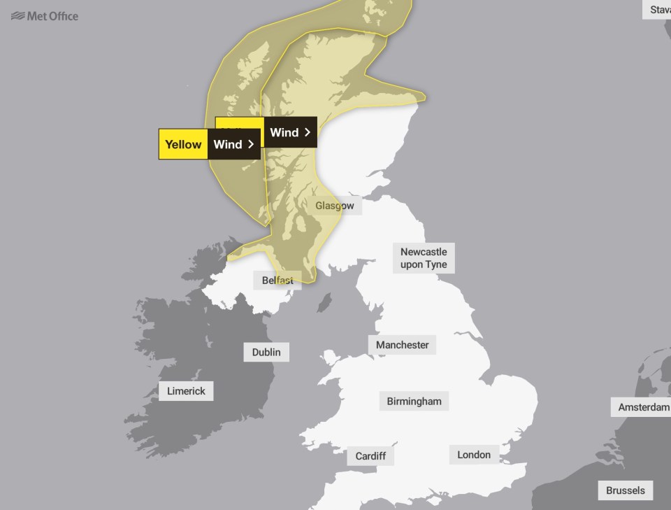 BLOW OUT Thousands brace for pre-Christmas travel chaos as Met Office warns of 60mph wind and storms in parts