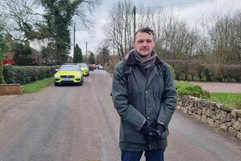 Stafford Borough Councillor Alec Sandiford on Stallington Road