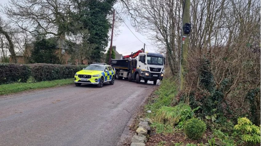 The illegal works have caused chaos in the nearby peaceful roads