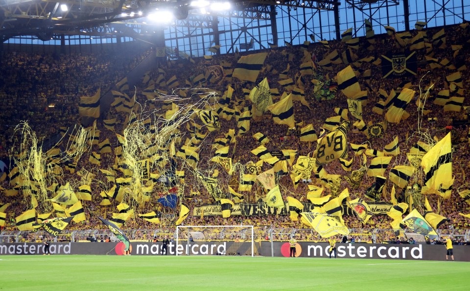 Dortmund's yellow wall will be the inspiration