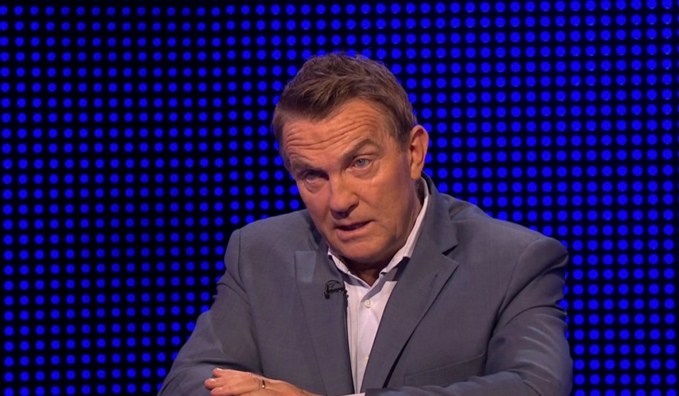 Bradley Walsh, host of The Chase, looking serious.