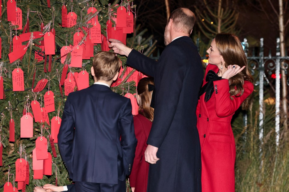 The royals read other heartwarming notes