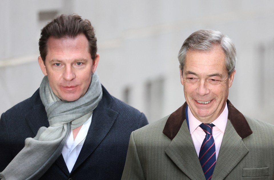 Nigel Farage with Reform’s new Treasurer, billionaire property developer Nick Candy