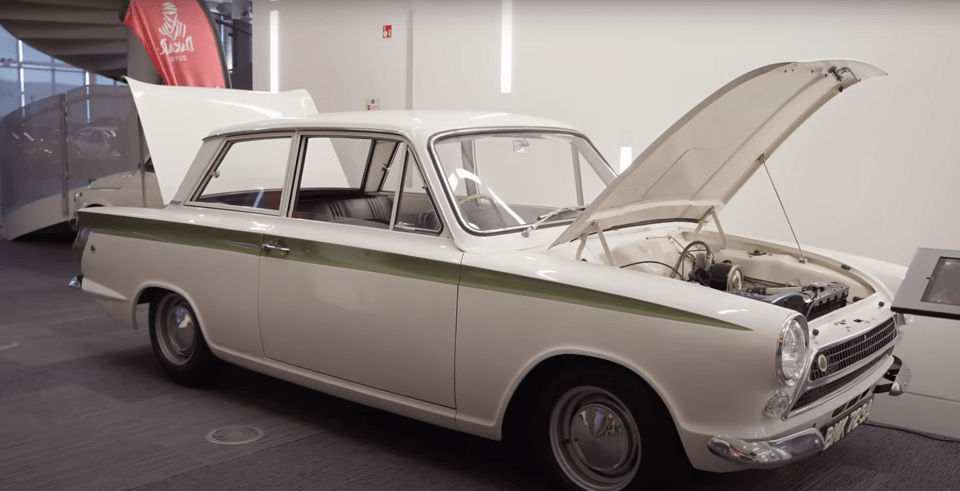 The Lotus Cortina used as a getaway car in the Great Train Robbery