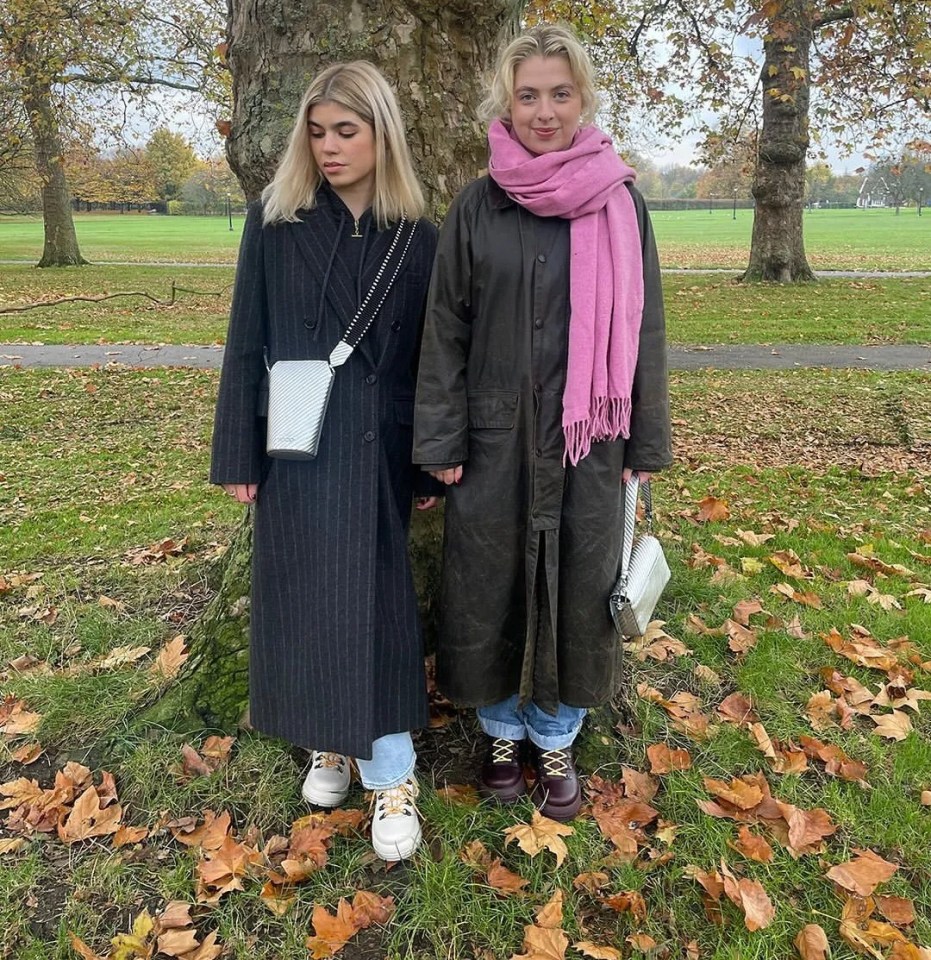 Gallagher girls Anais and Molly were seen together in London's Primrose Hill