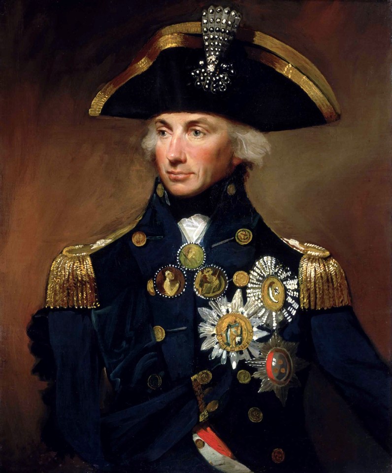 Nelson was killed by a French musket ball off Cape Trafalgar, Spain, in October 1805