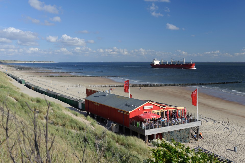 The beach restaurant has everything from snacks to booze right on the sand