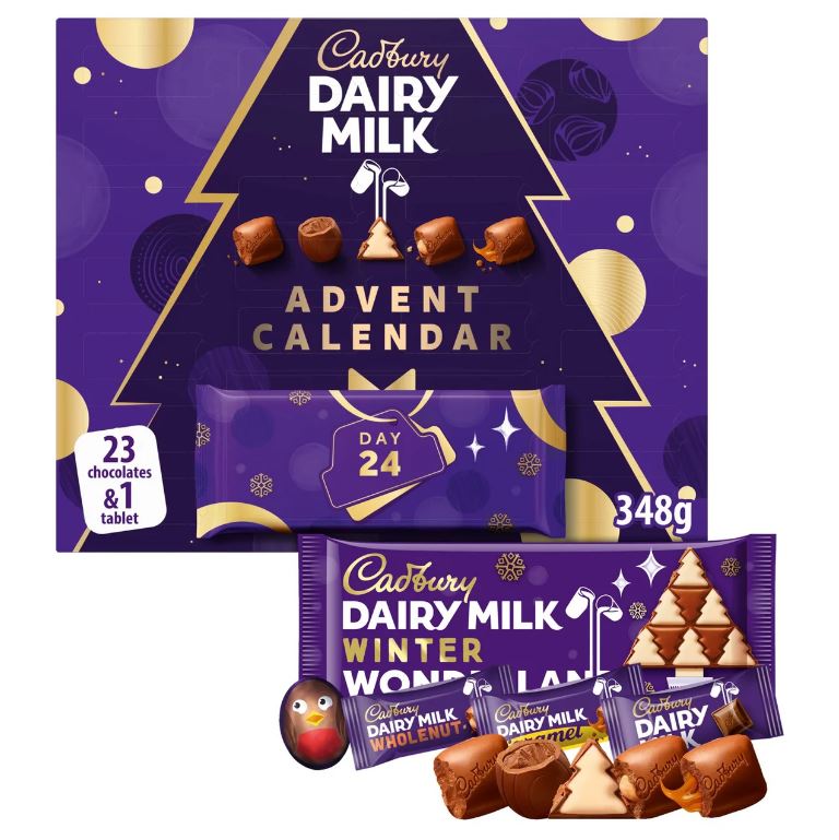 Cadbury Dairy Milk Advent Calendar (23 chocolates & 1 tablet, 348g)