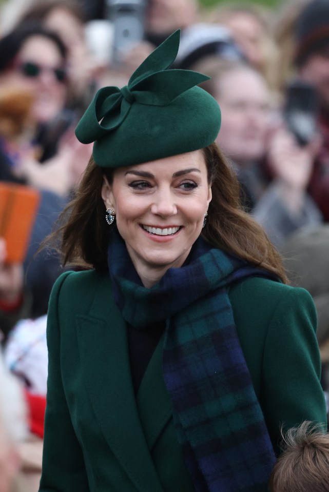 Catherine, Princess of Wales, at a Christmas Day service.