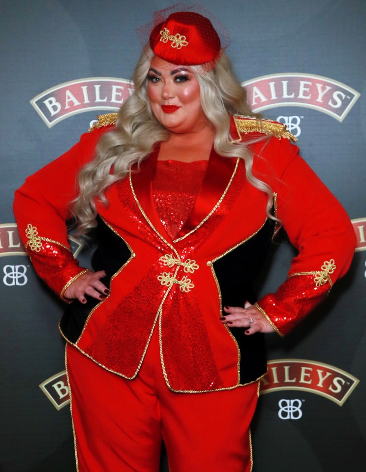 Gemma Collins lifted the festive spirit in London this week as she appeared at the Bailey's Sip and sing event