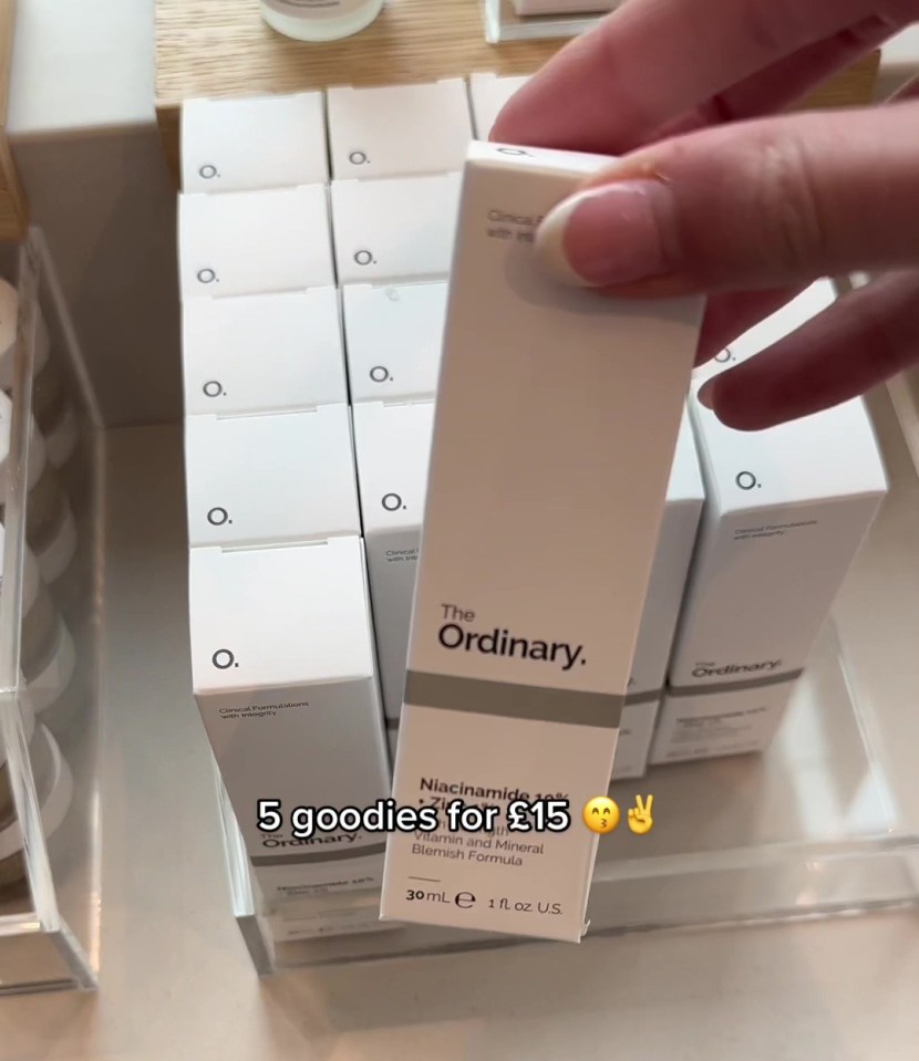 One of the products customers can choose is The Ordinary Niacinamide