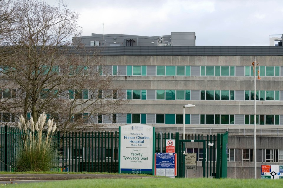 The Prince Charles Hospital in South Wales is also affected