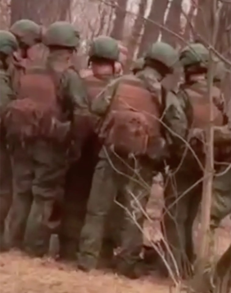 North Korean troops were seen training in Russia