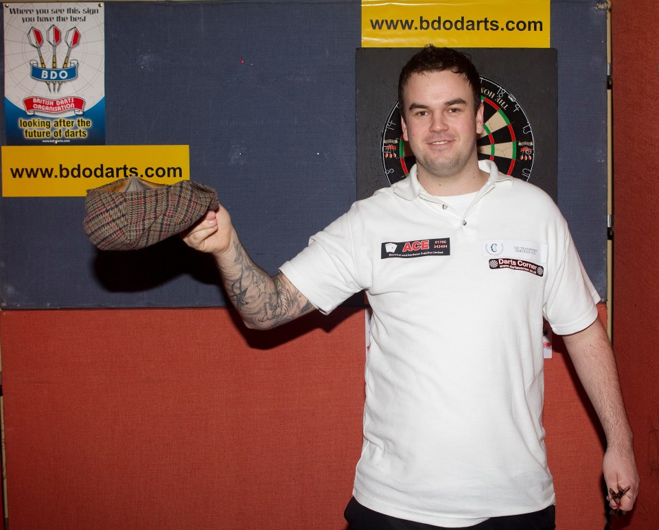 Ross Smith before a darts quarter-final match.