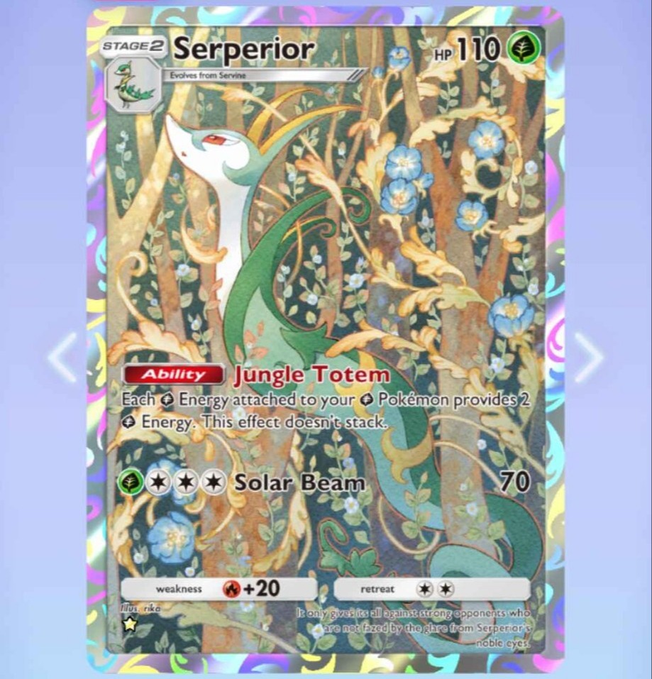 And it works well with Serperior's Jungle Totem ability