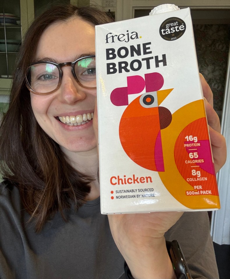 Bone broth is a light yet filling snack that is super high in protein