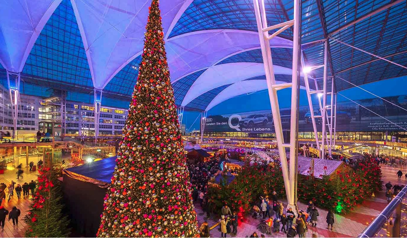 Munich Airport Christmas market opened to the public on November 15, 2024