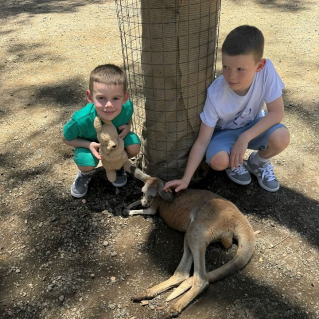 Her youngest sons will be stepping into camp to see their mum