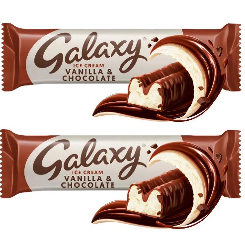 Galaxy vanilla and chocolate ice cream bars, coming soon to the UK.