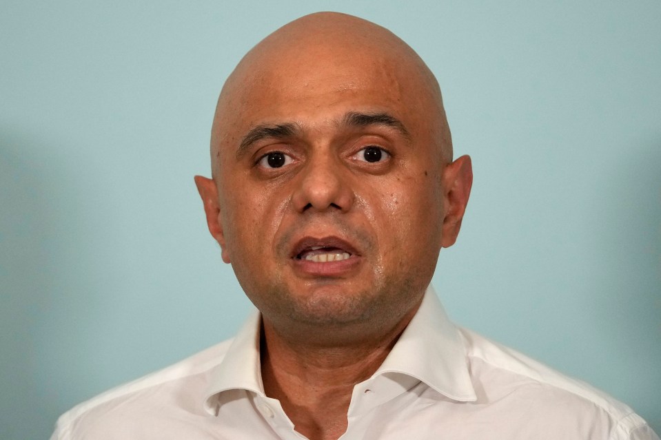 Sajid Javid, Conservative MP, speaking at a press conference.