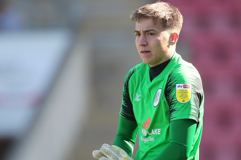 Will Jaaskelainen, Crewe Alexandra goalkeeper.