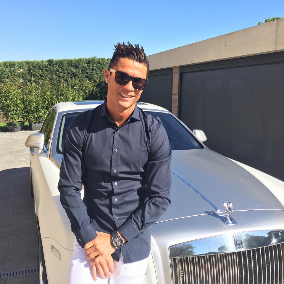 Ronaldo also has two Rolls Royces