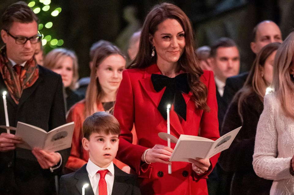 The service was recorded on December 6 at Westminster Abbey to be broadcast at 7.30pm on Christmas Eve