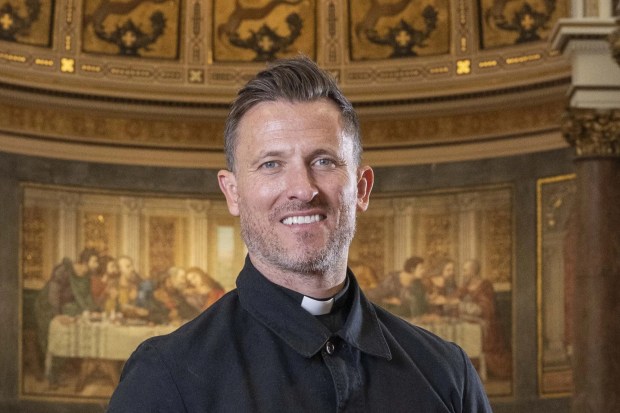 Rev. Pat Allerton at St. Peter's Church in Notting Hill.