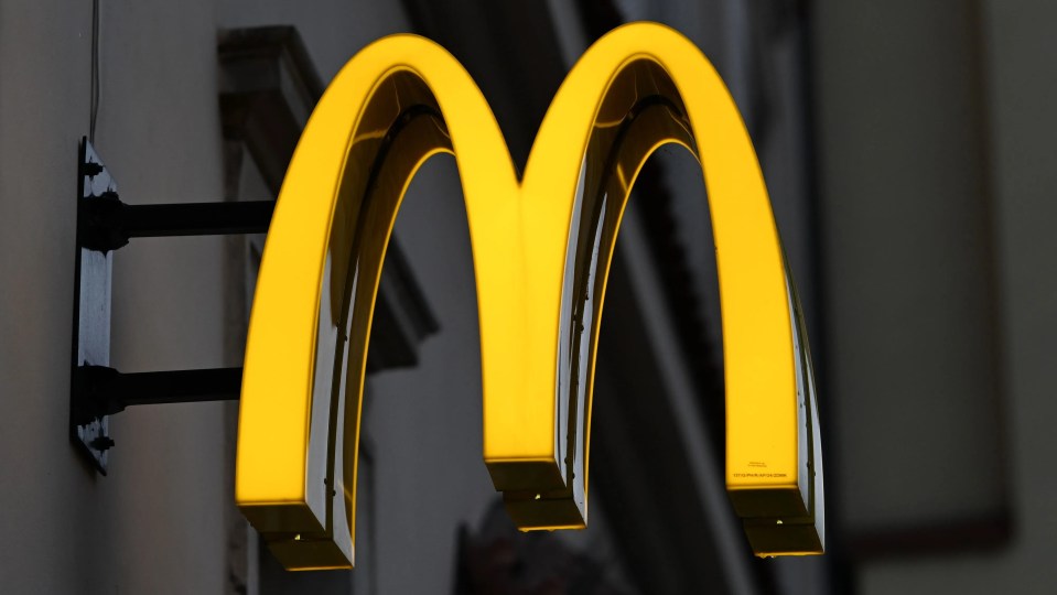 McDonald's logo on a restaurant building.