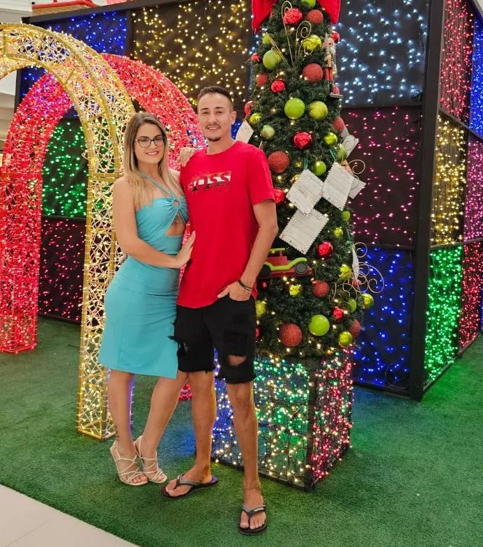 Bruna Dias is giving her husband Matheus Caetano a night off their marriage for Christmas