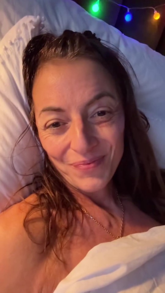 Davina shared an update from bed last week